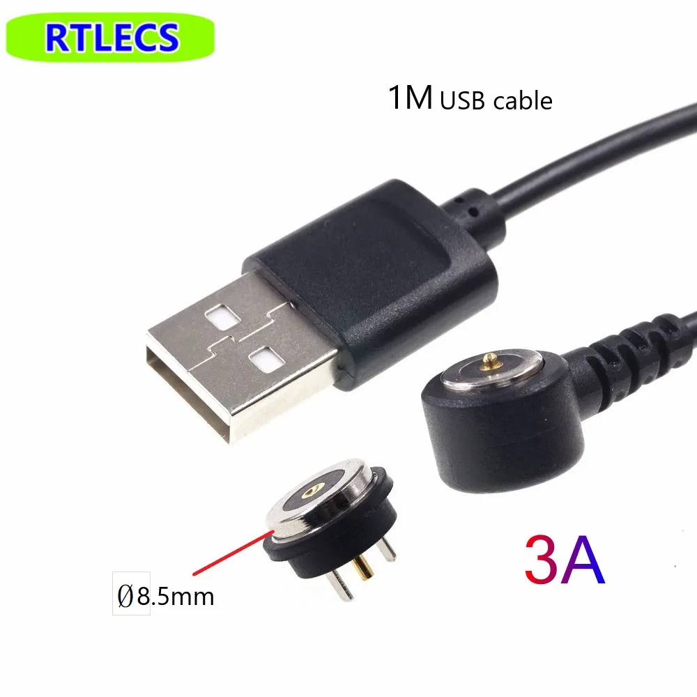 Магнитный разъем Pogo Pin штекер-гнездо 1 комплект диаметр 8 5 мм полюс