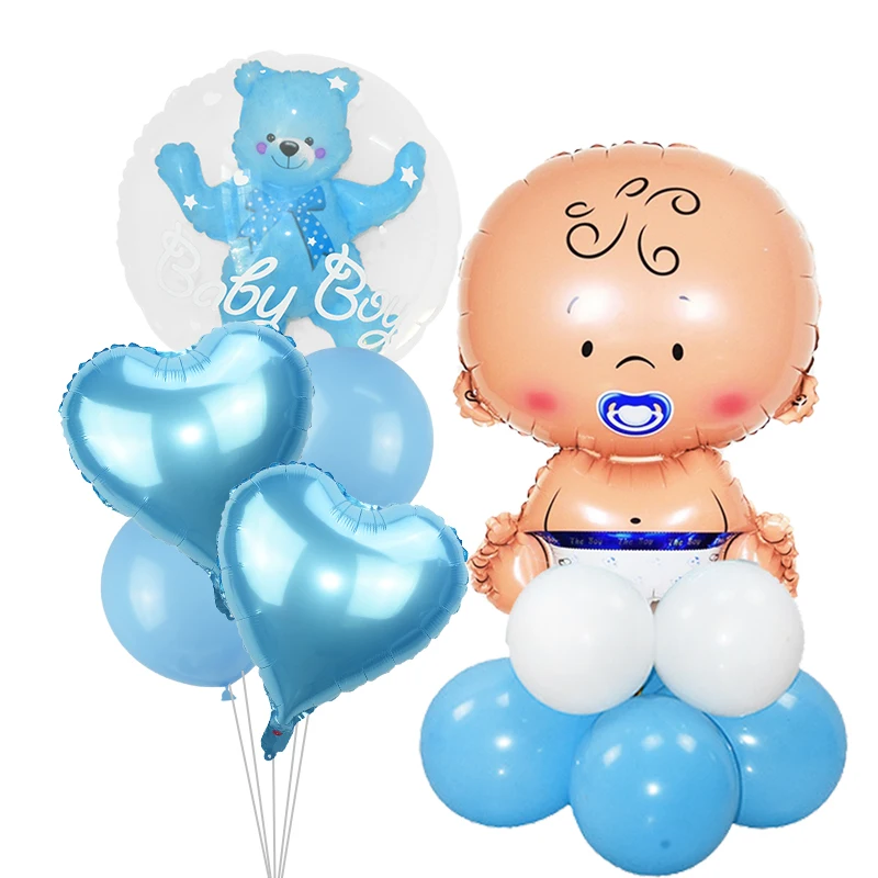 

baby Shower Baby Boy Girl Bear Foil Balloon BalloonsKids 1st Birthday Party Decorations its a boy girl Baby Shower Party supply