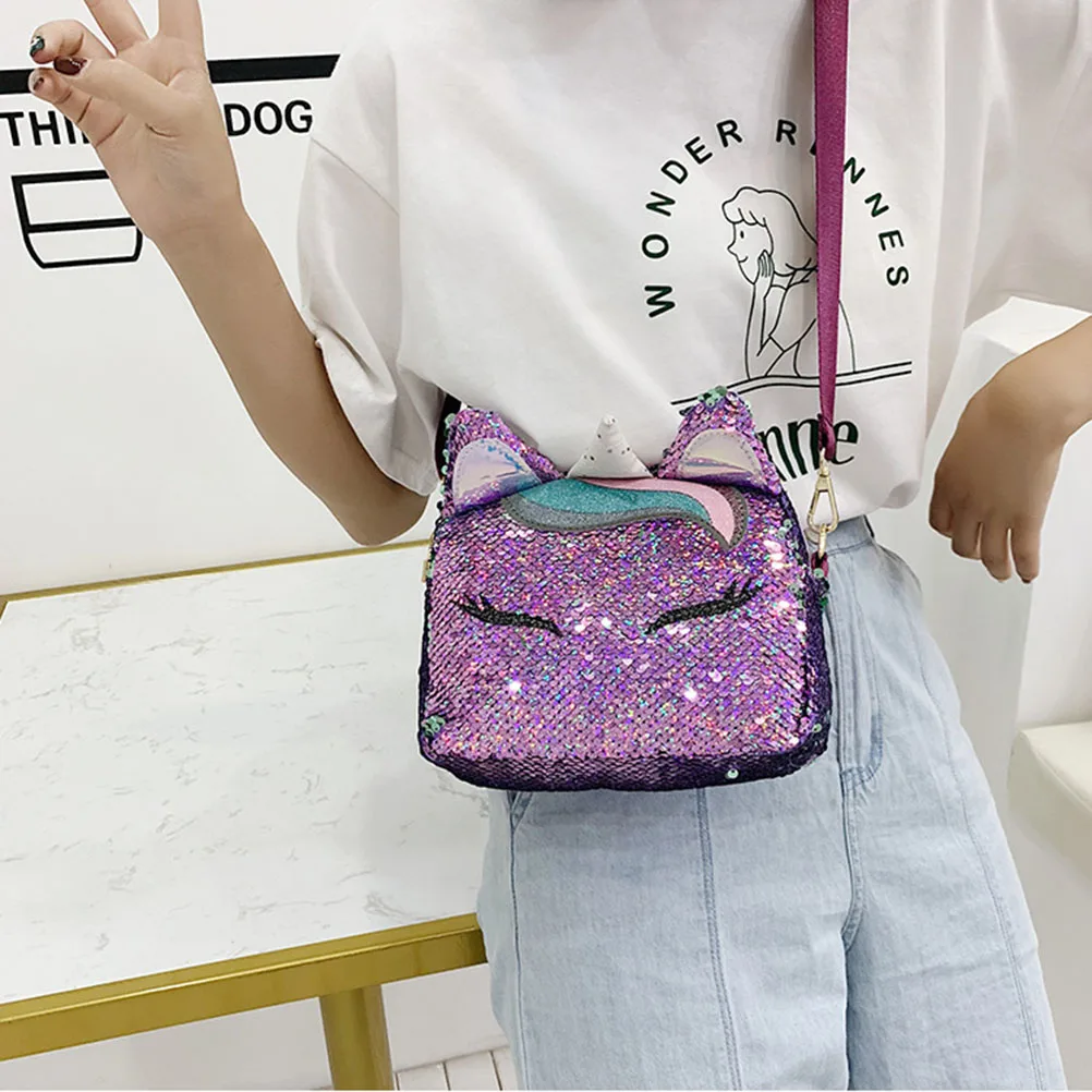 Модные сумки через плечо с блестками милый мини Блестящий ремень сумка для