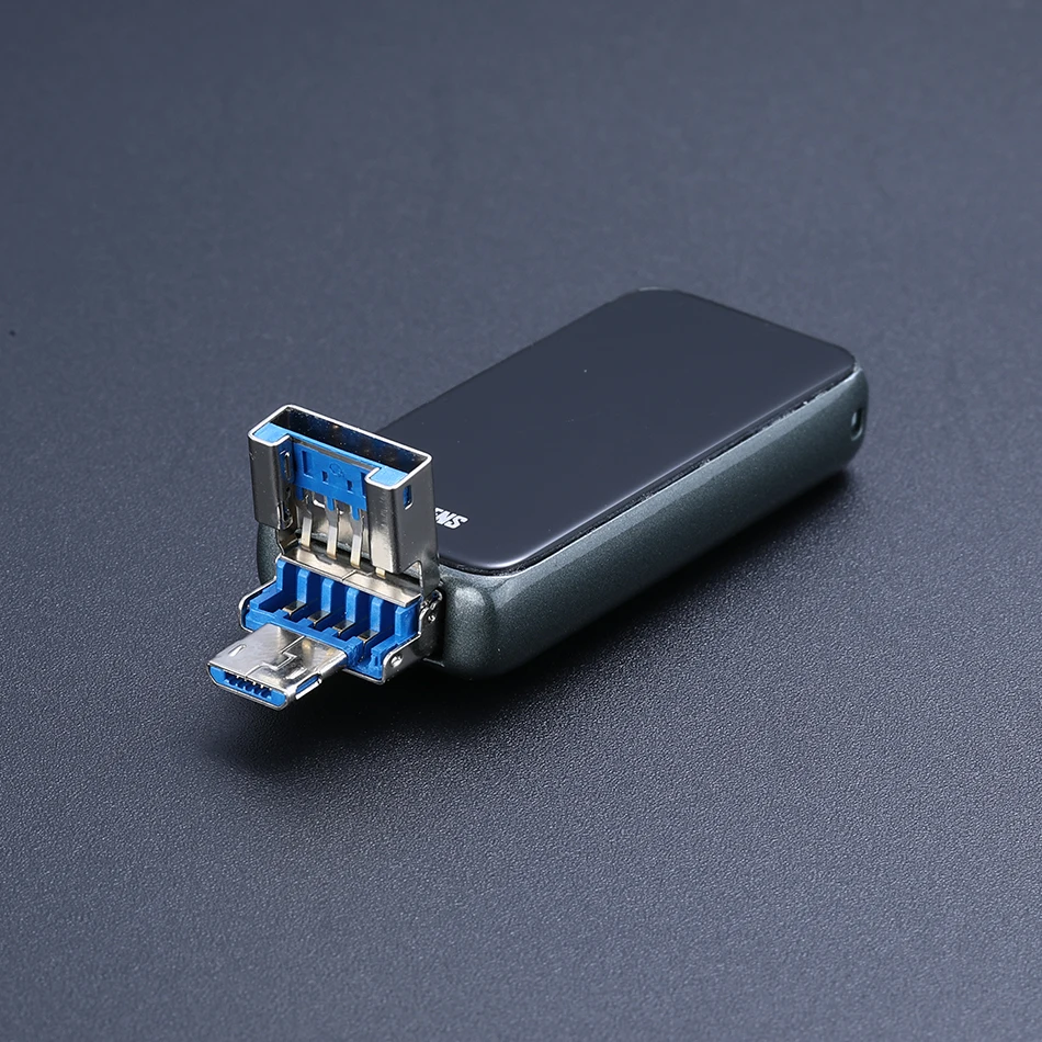USB флэш накопитель для iPhone X/8/7 Plus/6 Plus/6s/5/SE/iPad 3 в 1 металлический n Стекло OTG флеш USB3.0