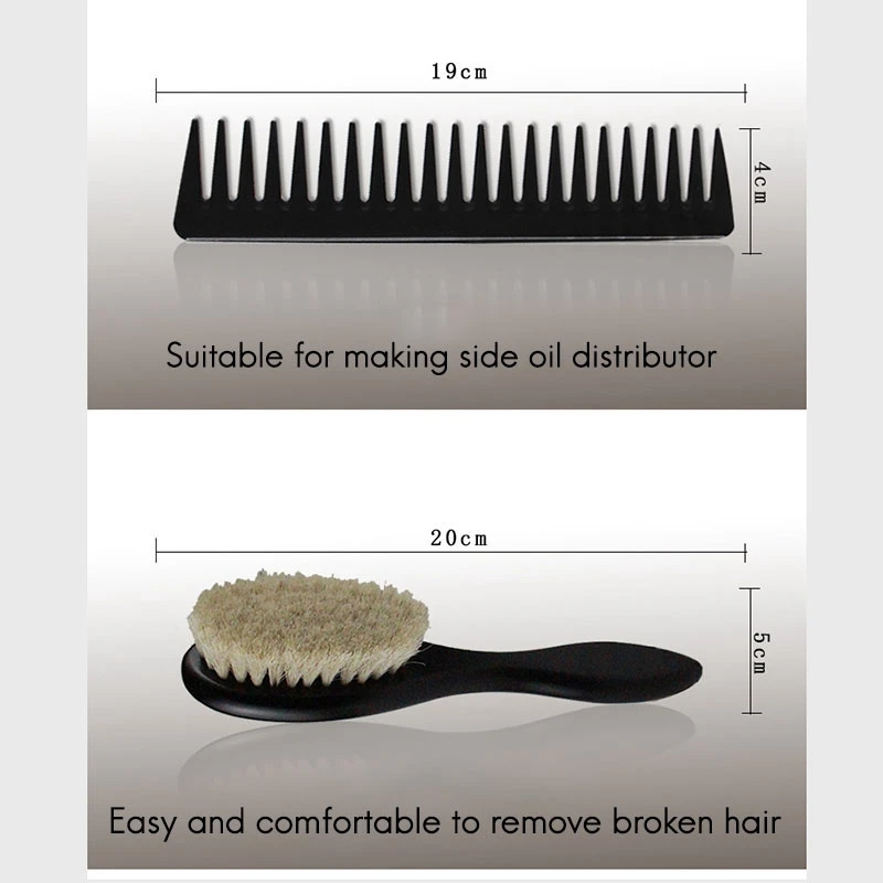 

4Pcs/Set Massage Comb Hair Brush Beard Brush Oil Comb Anti Static Hair Brush Straightening Hair Care