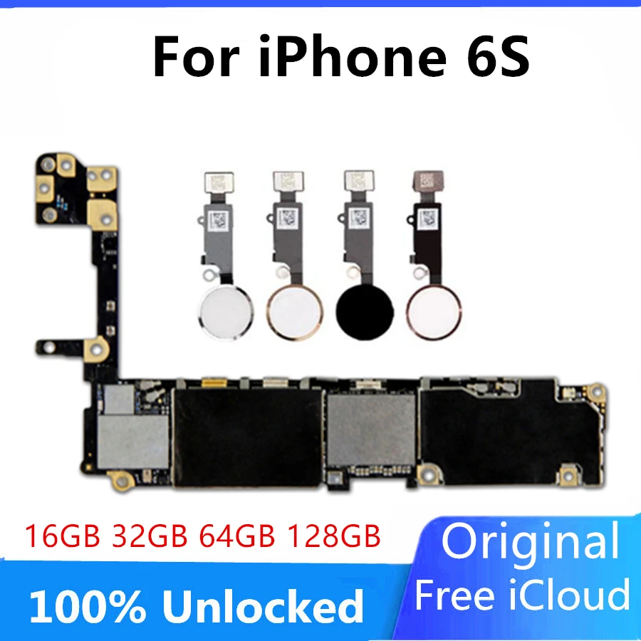 Разблокированная материнская плата для iPhone 6S 64 ГБ Logic без Touch ID с тестом IOS хорошая