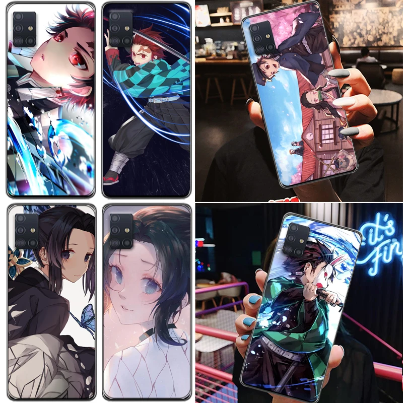 

Demon Slayer Kamado Nezuko Kamado Tanjirou Agatsuma Zenitsu Kimetsu No Yaiba Phone Case For Samsung Galaxy A71 A51 4G 5G Coque