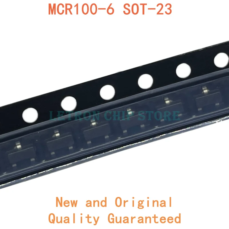 

Новый и оригинальный SMD транзистор 100 SOT-23 MCR16 MCR100-6-6 SOT23, 100 шт.