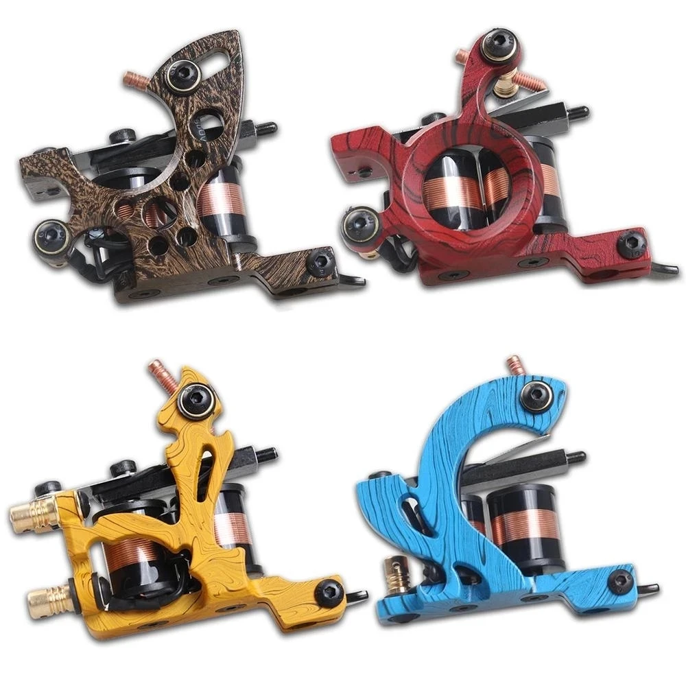 

Professional Tattoo Machines Fine Lining Shading Tattoo Gun Coloring Lining 10 Copper Wraps Coils Tattoo