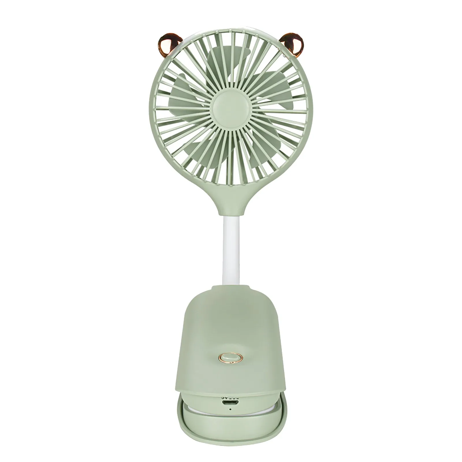 Тихий подвесной мини-вентилятор с клипсой зарядка через USB портативный уличный