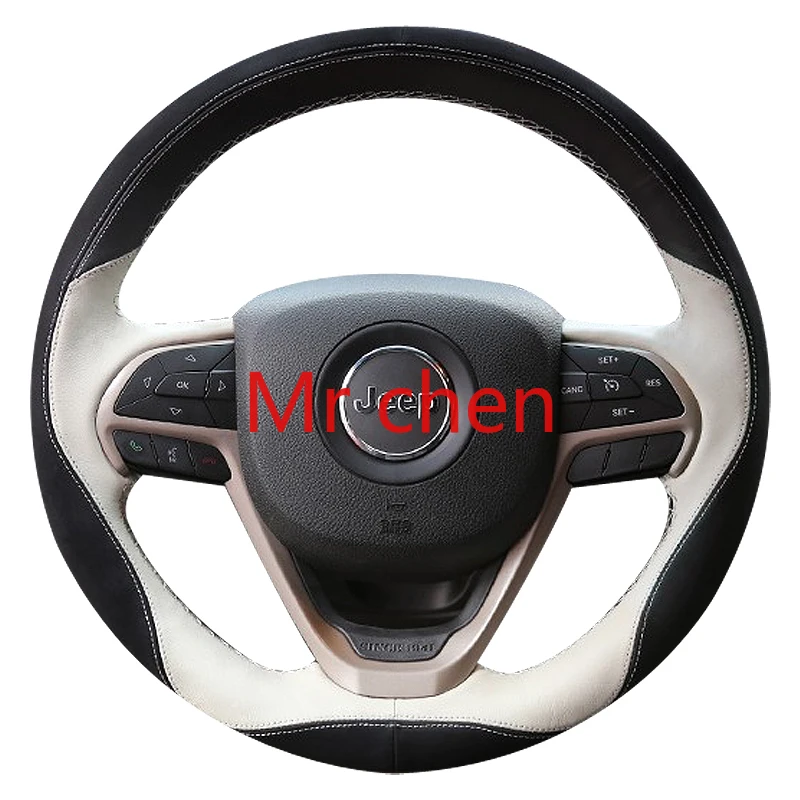 

DIY for Jeep Liberty horse herder cooway leather hand sewn steering wheel cover