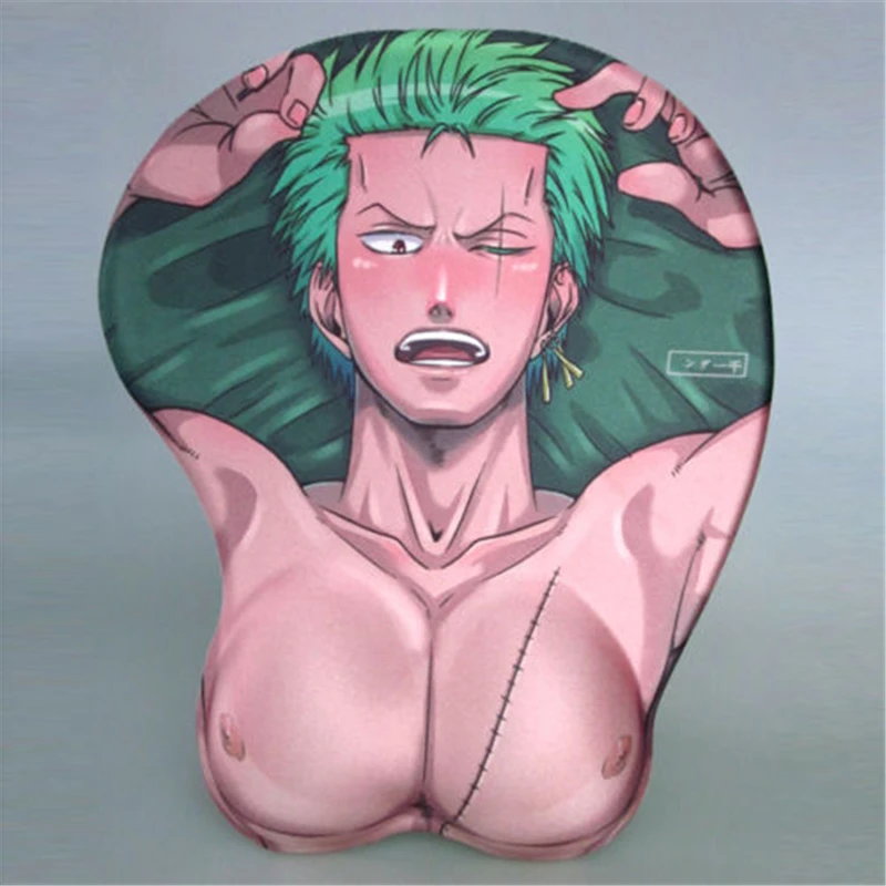 1 шт. мультяшный Roronoa Zoro коврик для мыши аниме цельный 3D стерео новогодний Косплей