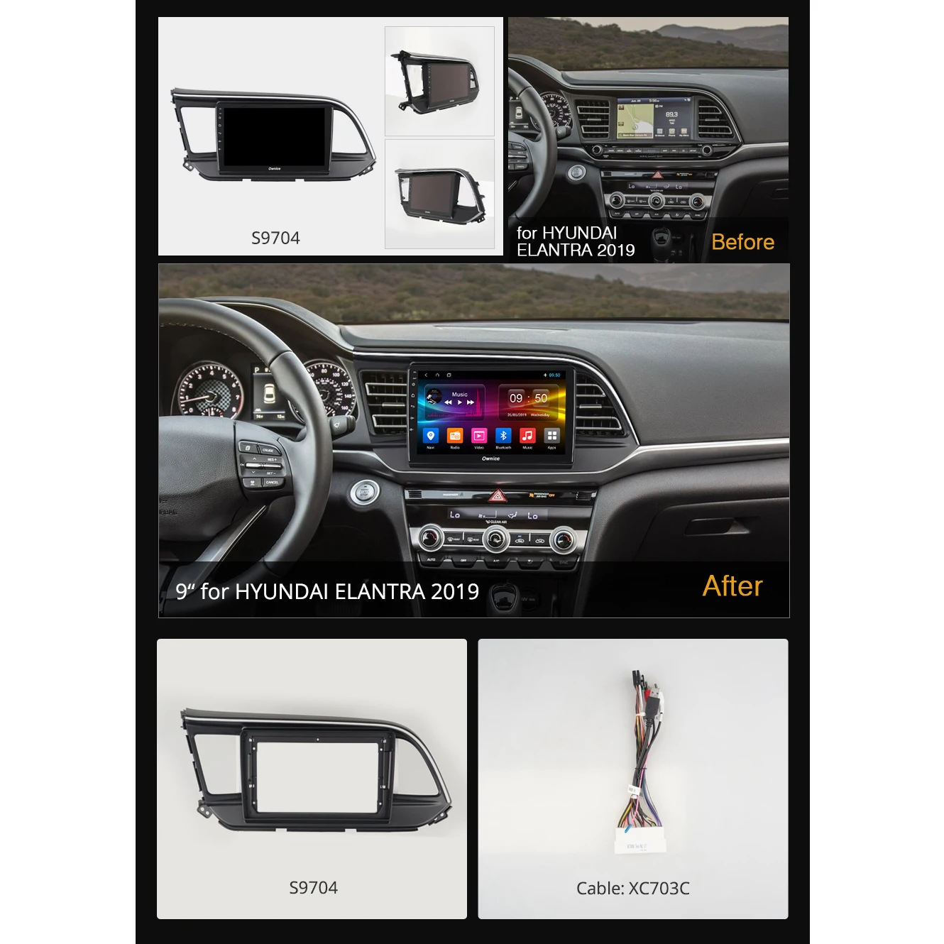 360 ° панорамный Android 9 0 8 ядер 4G + 64G GPS навигация Радио CarPlay SPDIF DSP автомобильный