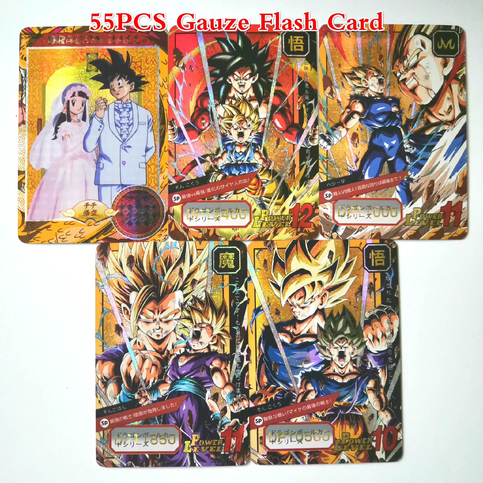 sha bu 50 шт./компл. супер Dragon Ball-Z герои боевой карты Goku Bulma Мастер Роши игра Коллекция аниме-открытки - Цвет: sha bu