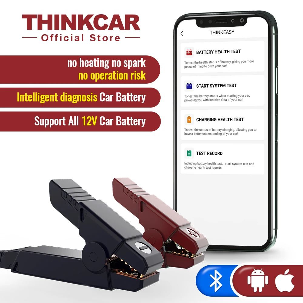 THINKCAR Thinkeasy тестер автомобильного аккумулятора анализатор заряда 12 В напряжения