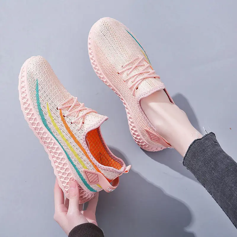 

Vulcanized Shoes for Women Sneakers Breathable Mesh Female Fashion Casual Shoes Soft High Quality Walking Femme Zapatos Mujer