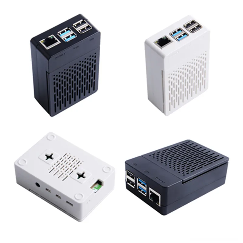 Новый корпус из АБС-пластика типа H Pi4BCase для Raspberry Pi 4B защитный с радиатором