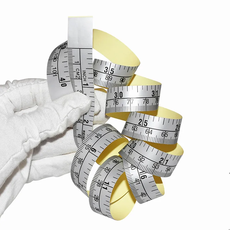 Самоклеящаяся Метрическая шкала наклейка измерительная лента Линейка для