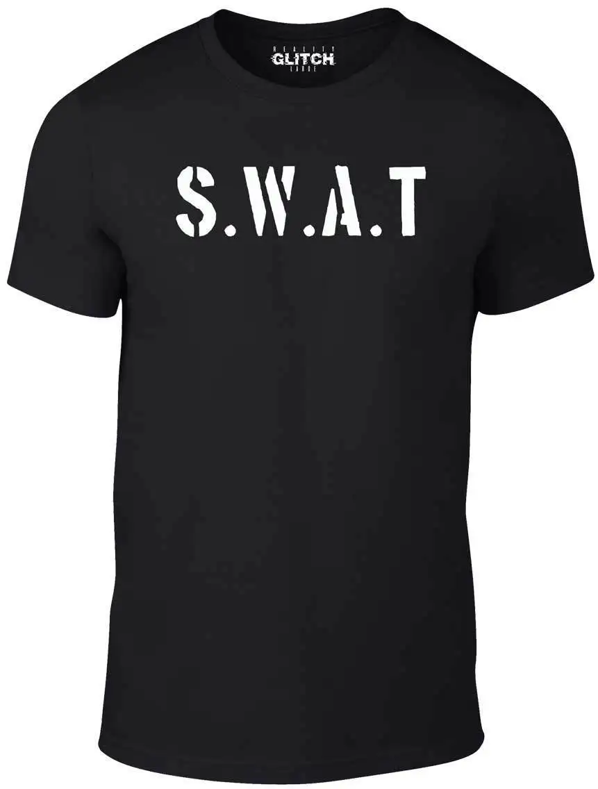 Мужская футболка SWAT DRAMA DVD Подарочный костюм полицейского нарядная форма