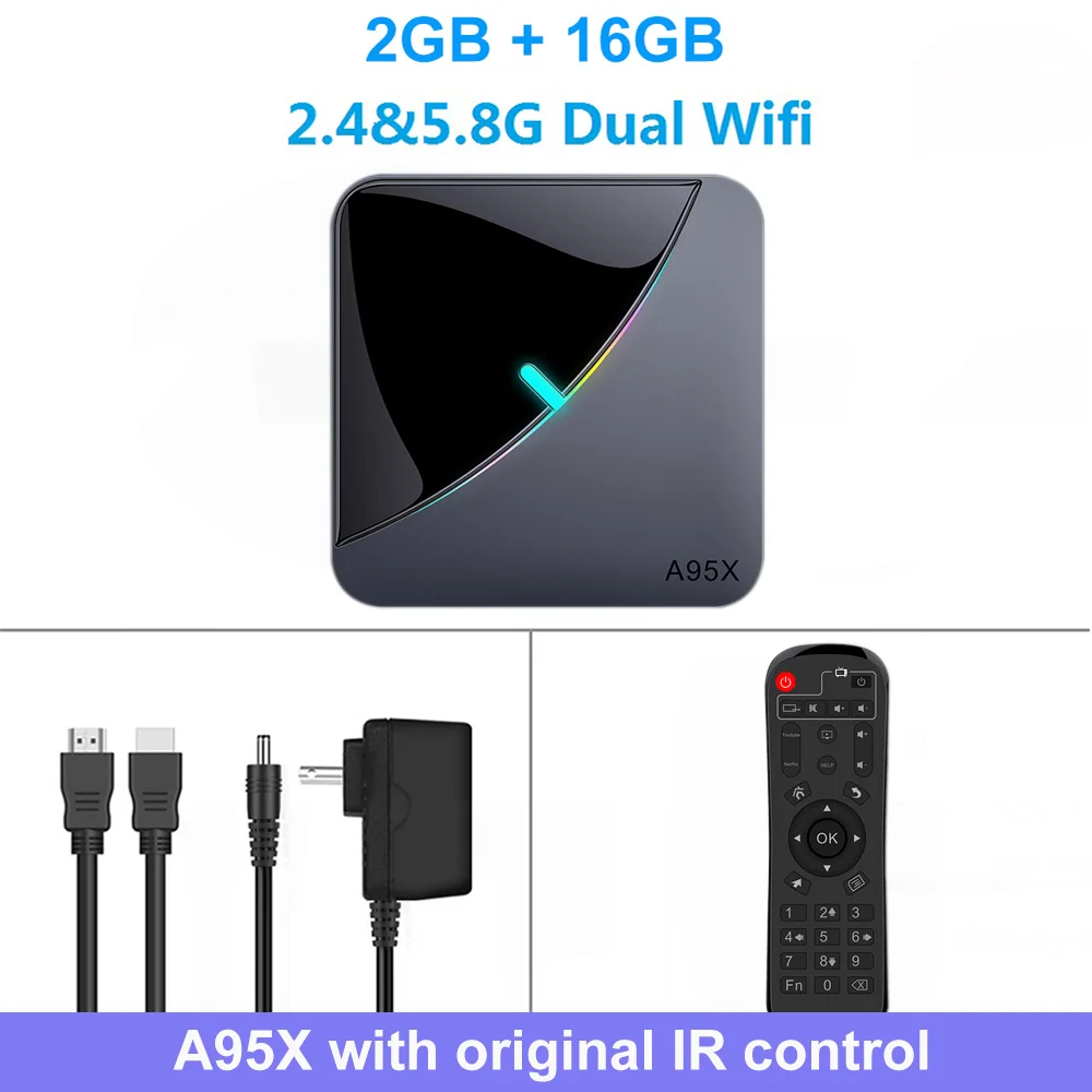 2G 16G LEMADO A95XF3 ТВ приставка Android 9,0 Amlogic S905X3 4K голосовой помощник Google 4 ГБ ОЗУ 64 Гб ПЗУ 5G wifi Смарт ТВ приставка поддержка PLEX - Color: 2G 16G