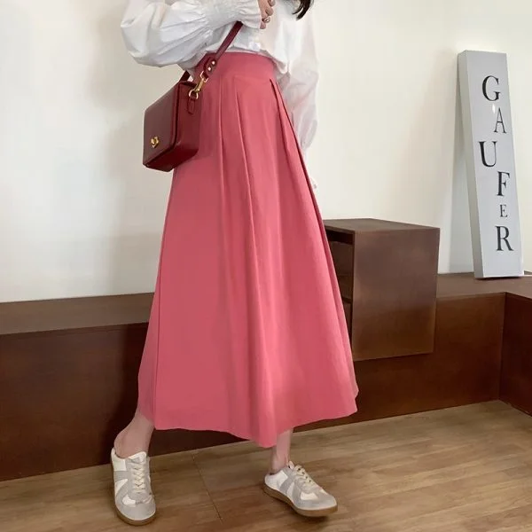 

Skirt Women's Mid-Length A- line Skirt Summer 2021 New