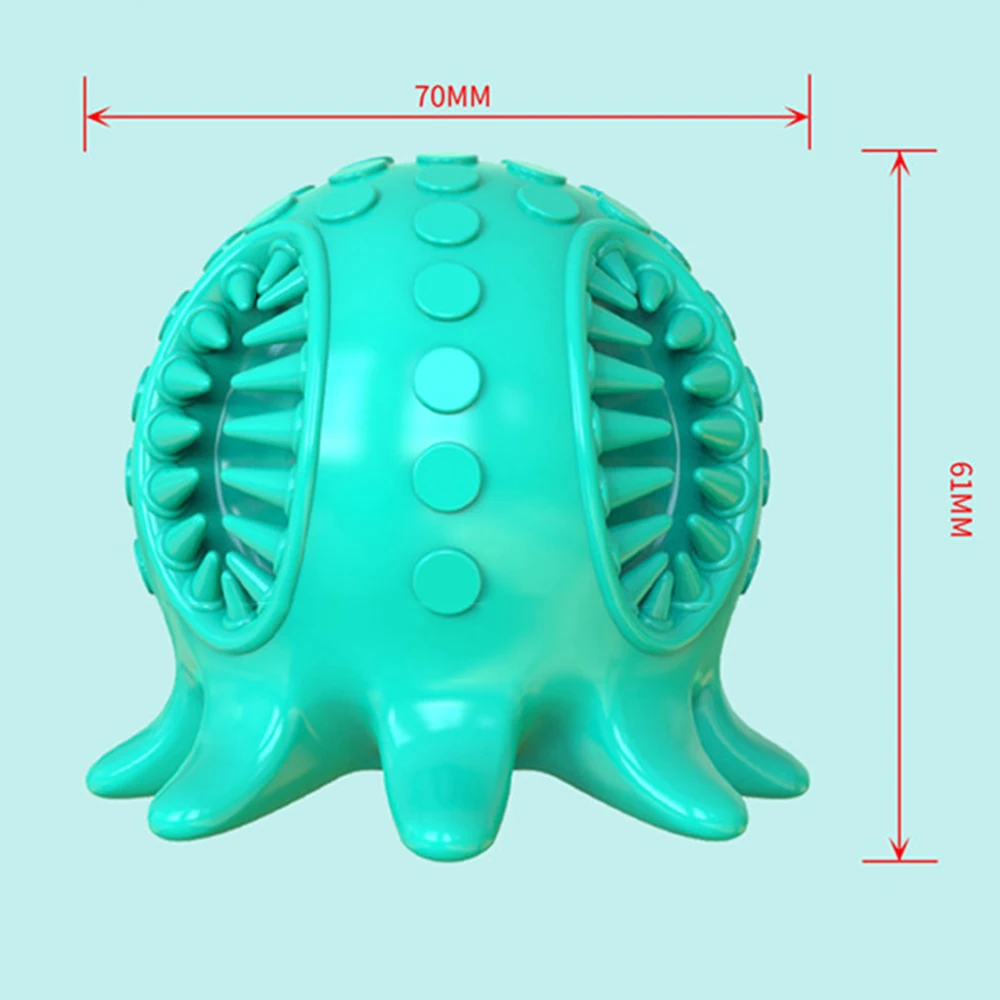 

Pet dog rubber chewing toy Outdoor Play Interactive squeak puppy dog toy octopus shape dog accessories juguetes para perro