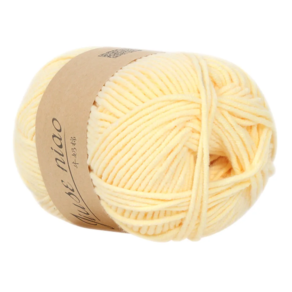 Шерстяная пряжа 5 ярких нитей молока и хлопка 50 г | Дом сад