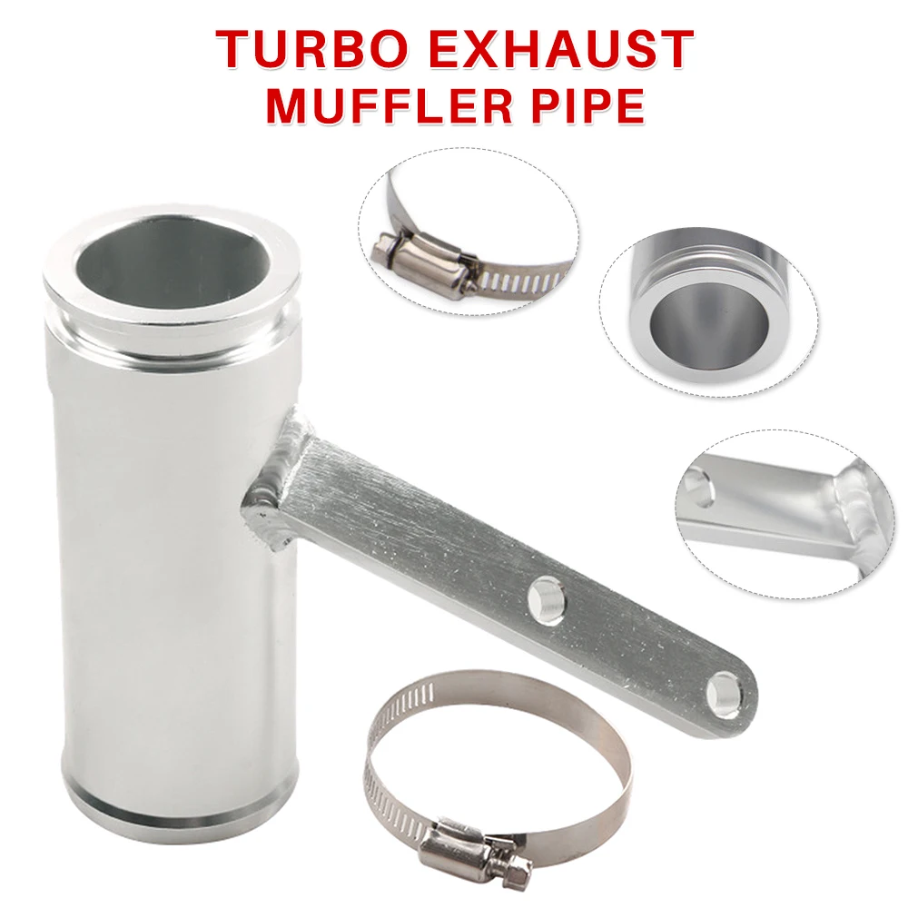 

1pcs Turbo Exhaust Muffler Pipe for dodge Turbine Muffler Turbo Sound Exhaust Band Clamp Stainless Steel Car Modified Parts
