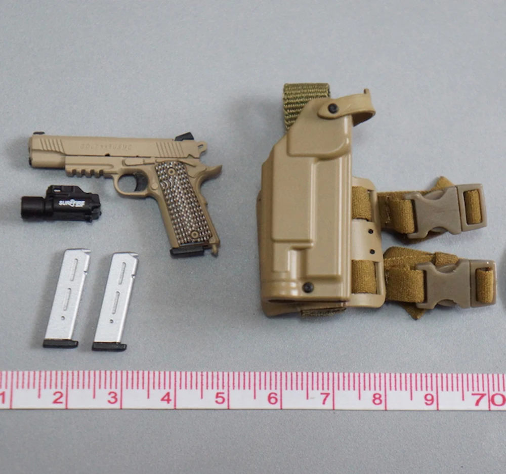 

1/6 Easy Sample 26043S 26043SW 20643 SD Maritime Raid Force Military Free Fall Insertion M45 Pistol Holster For Scene Component