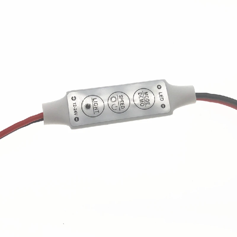 12V 24V мини 3 клавиши одноцветный светодиодный регулятор яркости Диммер для LED 3528 5050