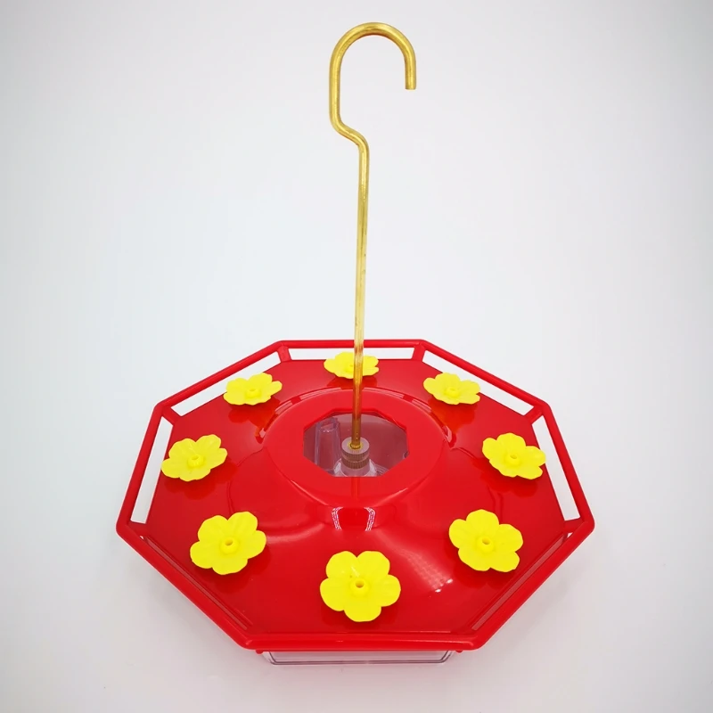 

68UC Plastic Bird Water Feeder Garden Hanging Hummingbird Feeder witn 8 Feeding Ports