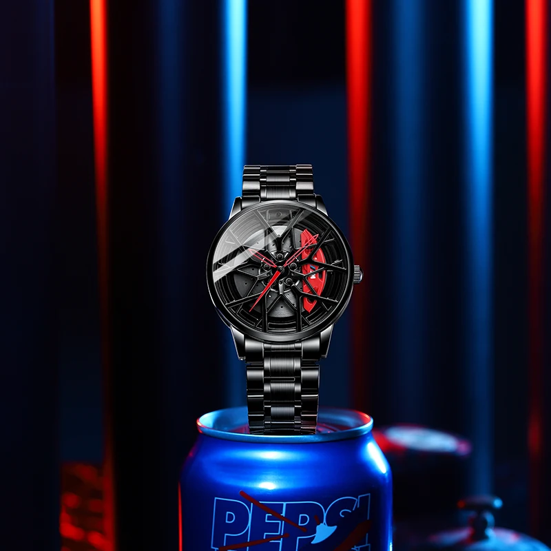 2020 наручные часы с автомобильным колесом мужские водонепроницаемые спортивные