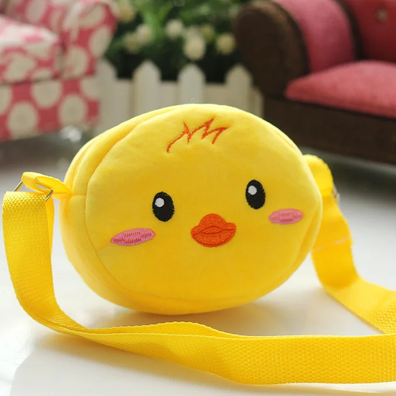 Плюшевые Мультяшные милые детские кошельки для монет Детский круглый кошелек