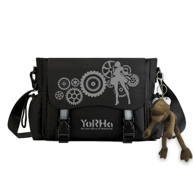 

2021 Anime Pattern Messenger Bag Oxford Cloth Cartoon Bookbag Crossbody Bag Shoulder Bag for Students Girls Boys
