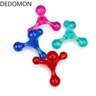 Полезный ручной мини-массажер 1 шт., 4 шарика, для рук, спины, ног, головы, ног, акупунктурный массажер, инструменты для расслабления и устранения отеков, жира