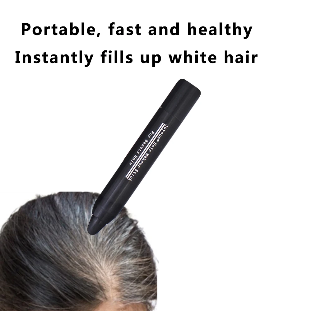 Черно-коричневая одноразовая краска для волос мгновенное покрытие серых корней
