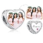 Женское ожерелье из серебра 925 пробы с подвесками-бусинами