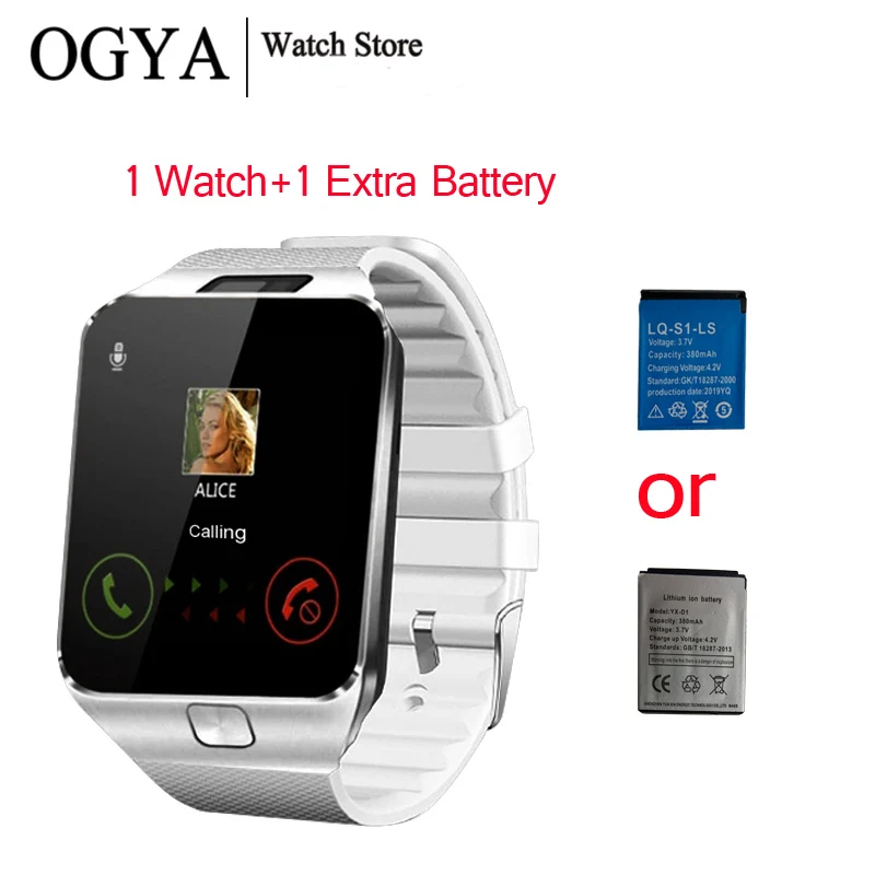 White and battery Умные мужские часы светодиодный спортивный сенсорный экран умный Браслет Bluetooth Музыка Мультифункциональные Смарт-час - Цвет: White and battery