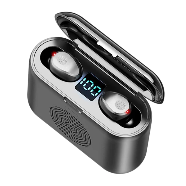 F9 3в1 мини-наушник Bluetooth TWS 5 0 звуковая колонка 200 мАч зарядная Беспроводная