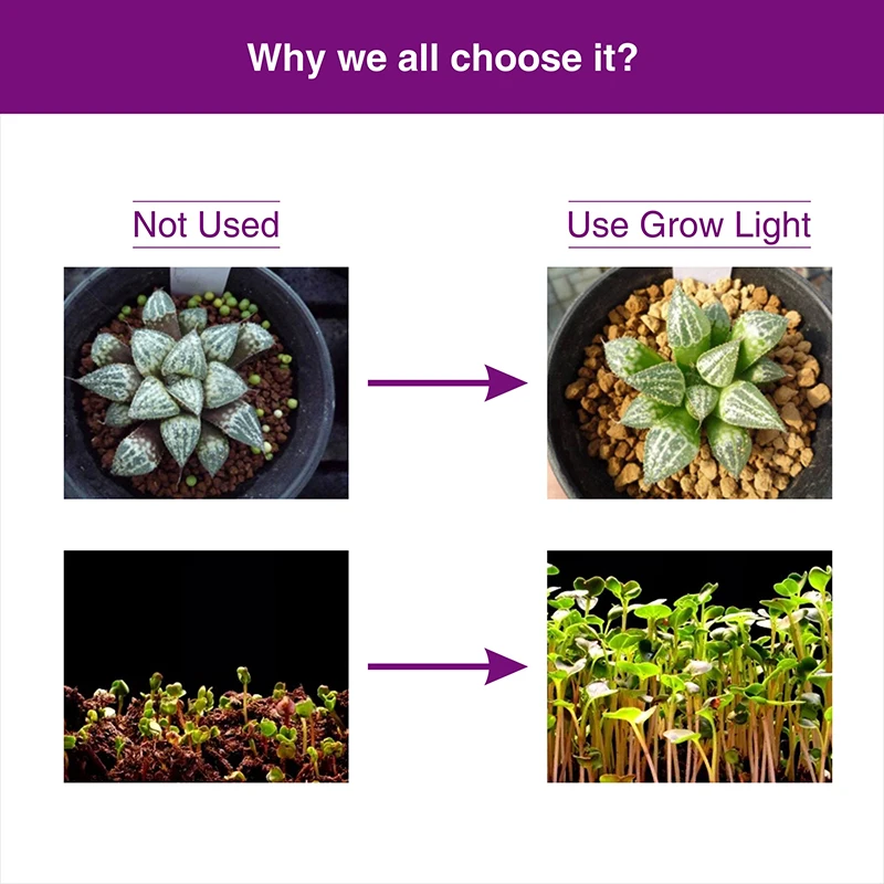 Grow Light полный спектр 380 780nm AC220V водонепроницаемый ip66 LED Эффективное