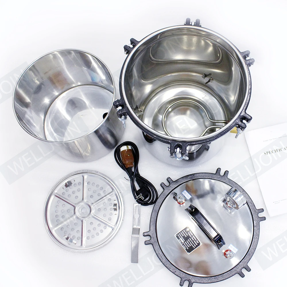 

24L Portable Stainless Steel Heating Autoclave High Pressure Sterilizer
