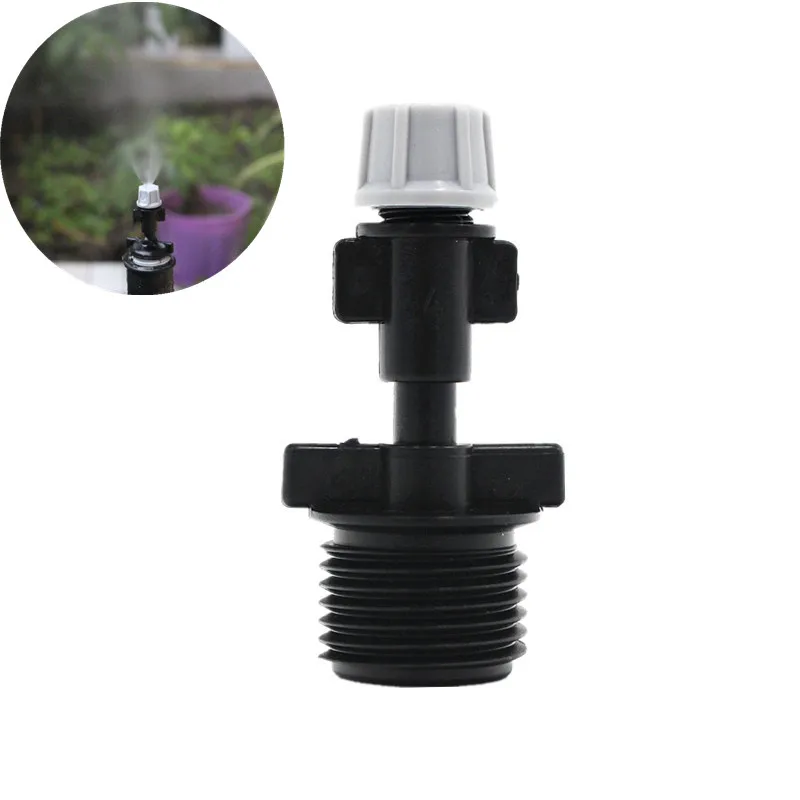 

Fast Shipping 50PCS Grey Misting Sprinkler With 1/2" Male Garden Nozzle Watering Fittings Drip Micro Irrigation