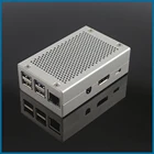 S Робот дневной Алюминиевый Чехол, серебристый корпус охлаждающей коробки, подходит для Raspberry Pi 3B + Pi3 3B Plus, корпус RPI156