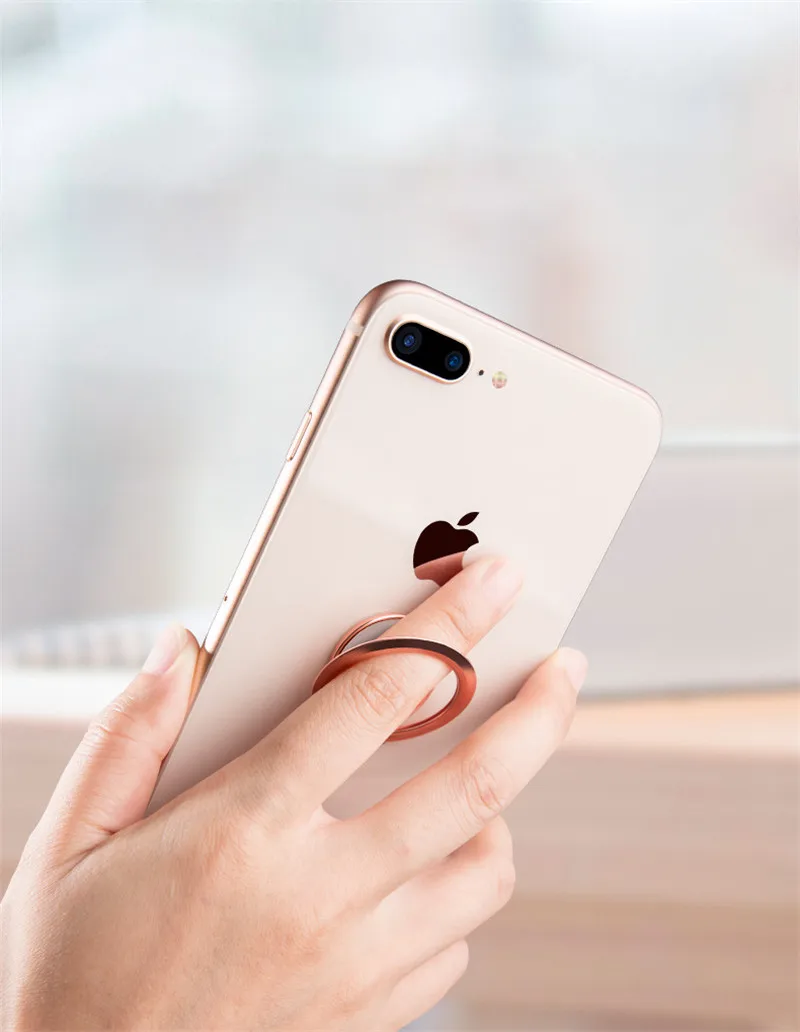 Магнитный автомобильный держатель телефона Подставка для Samsung Galaxy S8 s9 iPhone X 8 телефон кронштейн Ультратонкий 1,8 мм Универсальный палец кольцо держатель