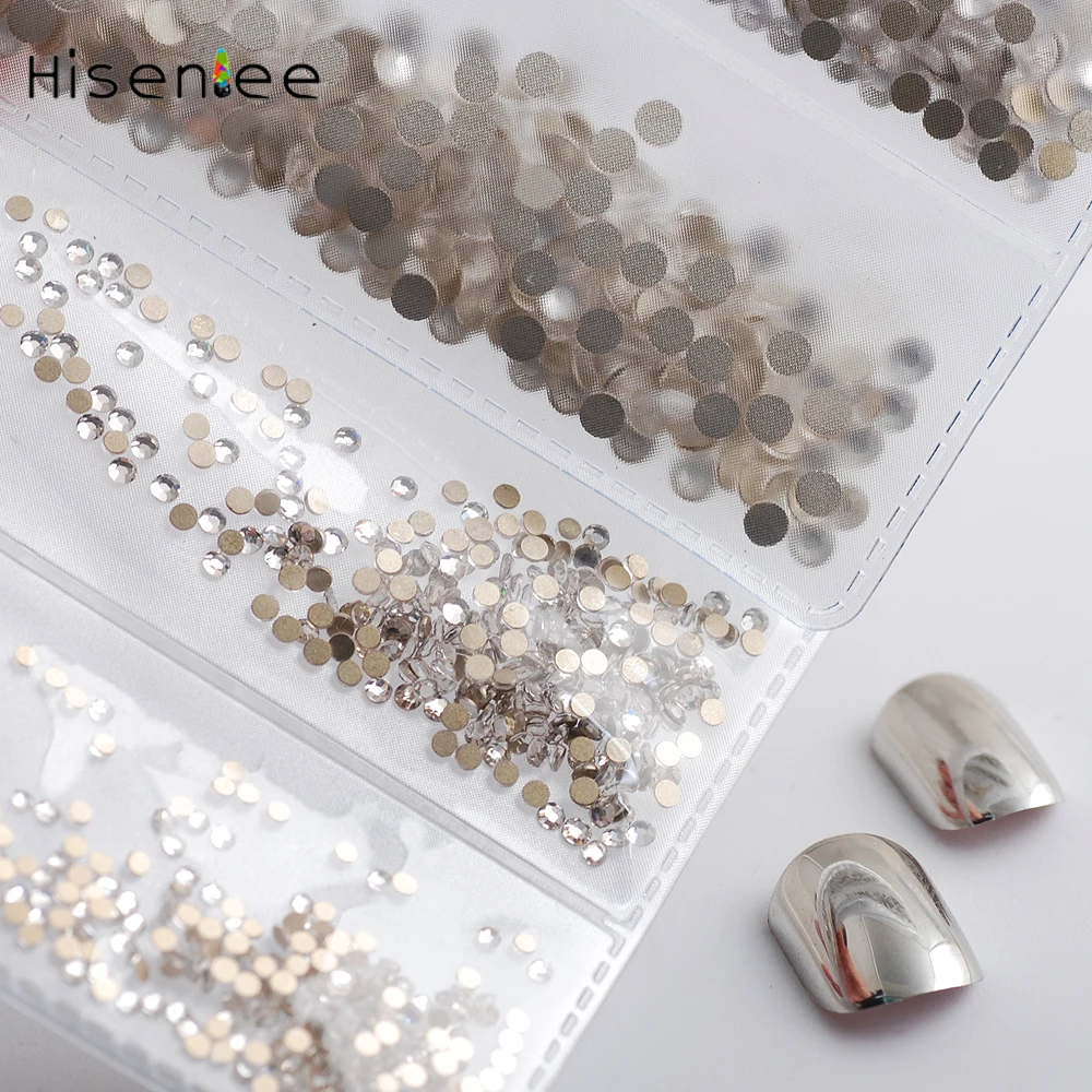 Hisenlee AAAAA лучшее качество 6 размеров SS3 SS10 Кристальный не горячий ремонт плоские