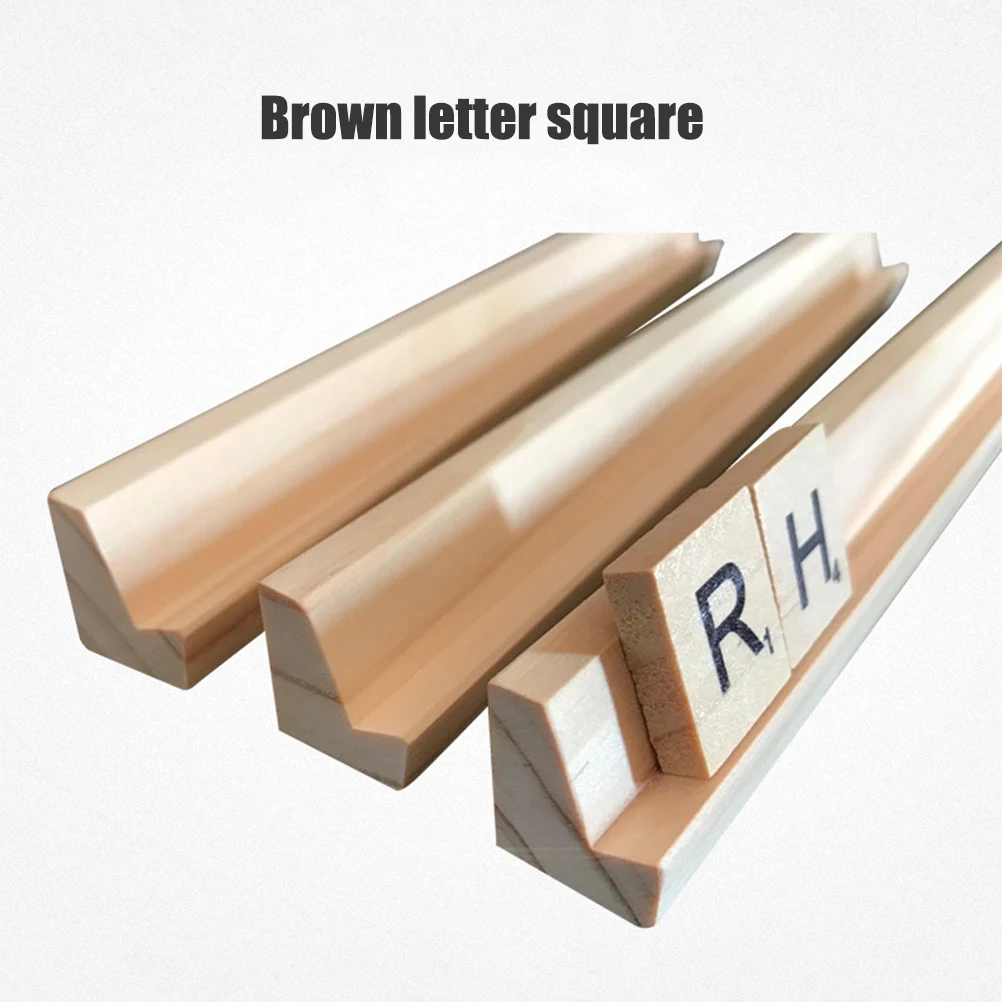 

4PCS Domino Trays Wood Domino Racks Domino Holders for Domino Tiles Game Rack for Kids Seniors Adults Professional Players
