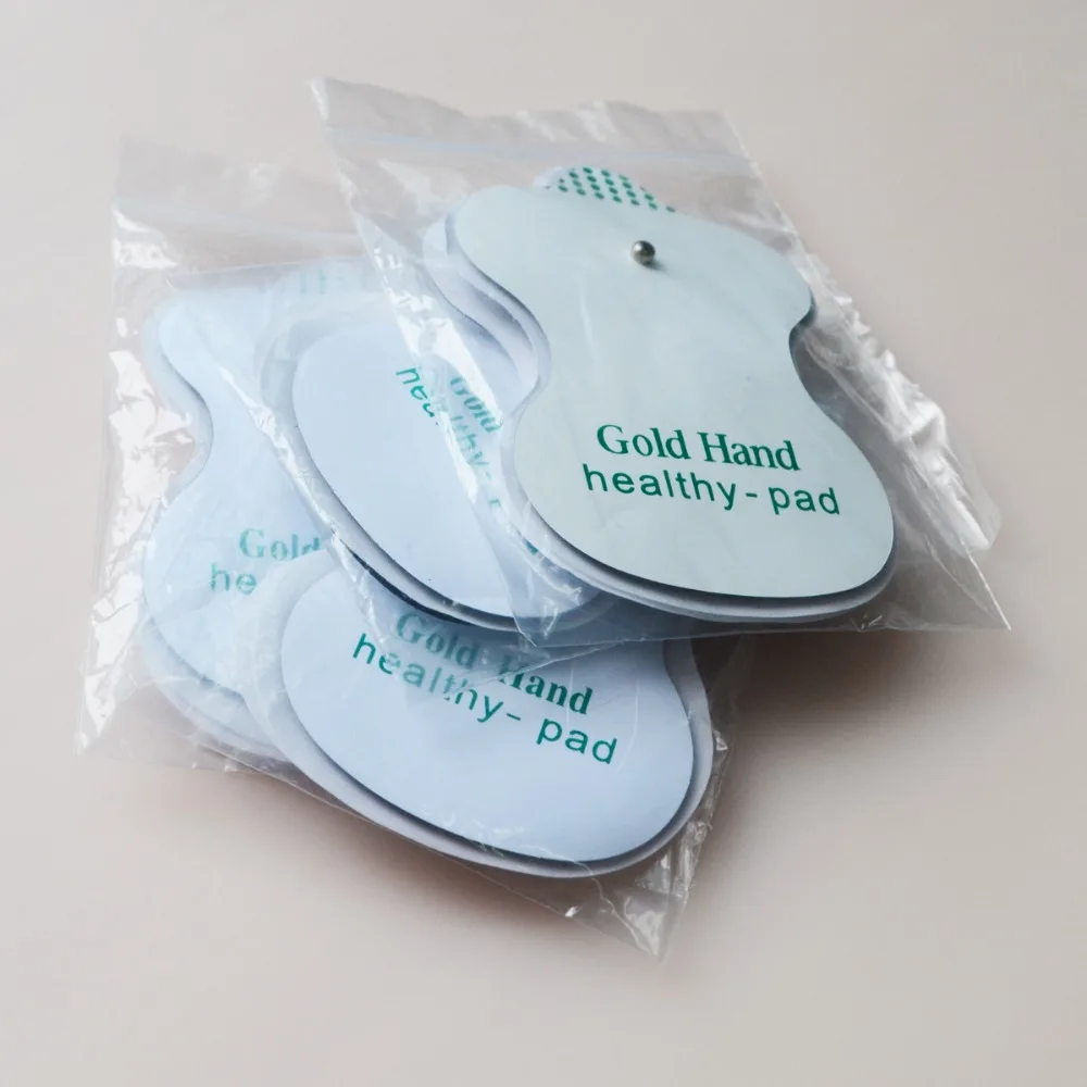 Электрический стимулятор с 8 электродными подушечками белый импульсный массажер