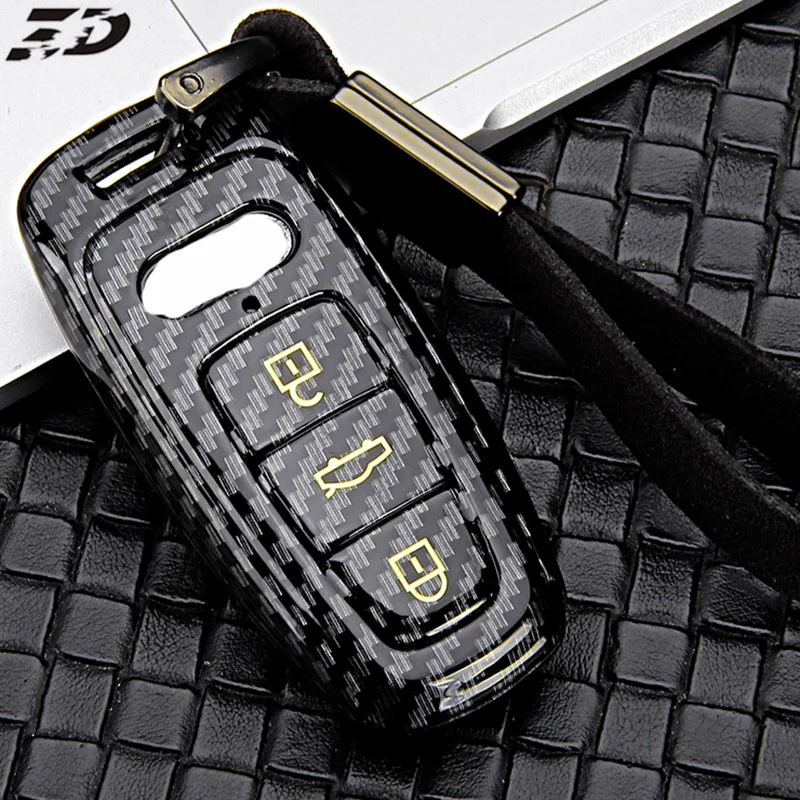 Чехол для автомобильного ключа из АБС пластика Audi A6 C8 A7 A8 Q8 2018 2019