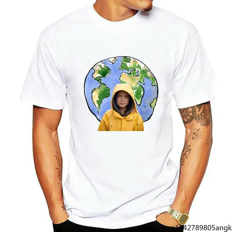 

The Earth Greta Thunberg T Shirt Greta Save The World Unisex Summer Trend Soft Round Neck Casual Men T-shirt Plus Size M-5XL
