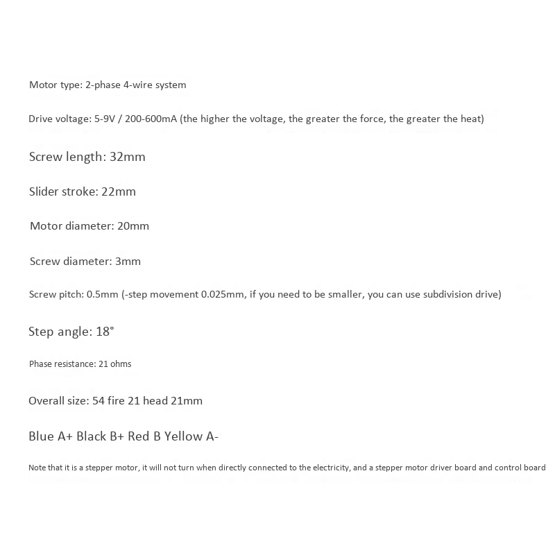 

Small Slide Guide Rail Screw Lead Stepper Motor, Stepper Motor with Planetary Gearbox Reducer for DIY Small Sliders 20mm