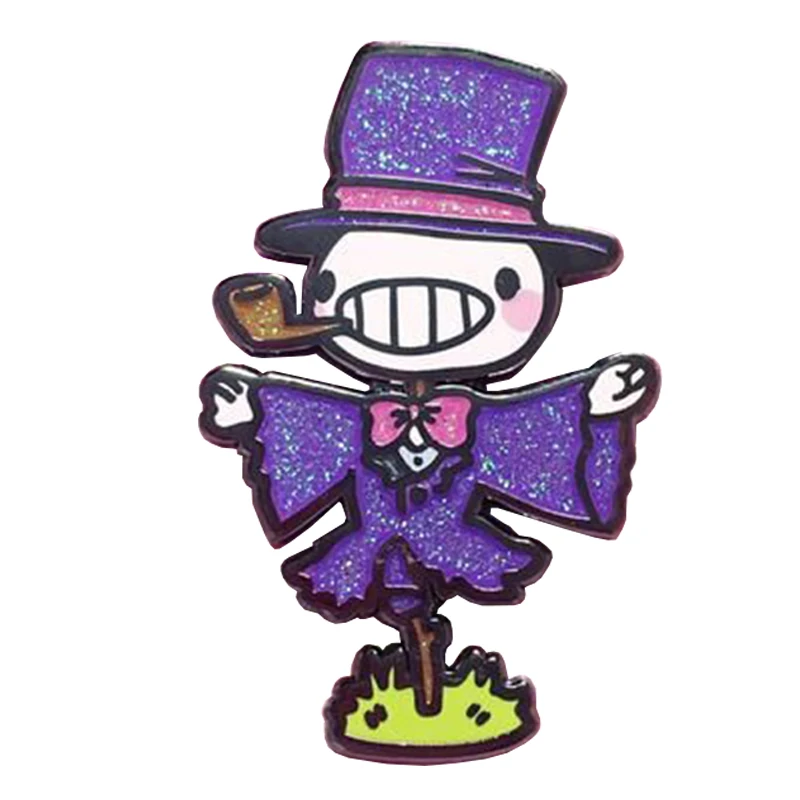 Репа головка эмали штырь хау перемещение брошь в виде замка лучший пугало друг