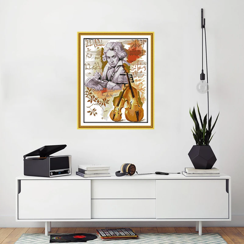 Beethoven Набор для вышивки крестиком набор рукоделия из музыкального класса с