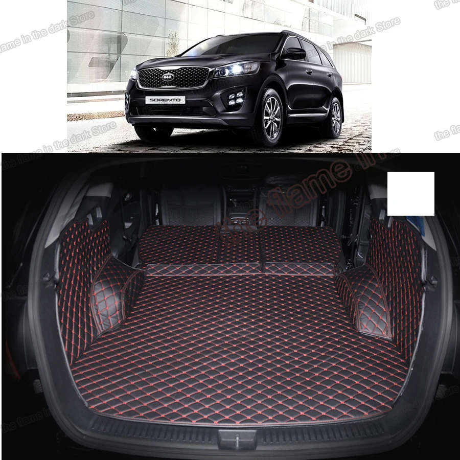 Кожаный коврик lsrtw2017 для багажника kia sorento prime груза 2015 2016 2017 2018 2019 2020 ковер