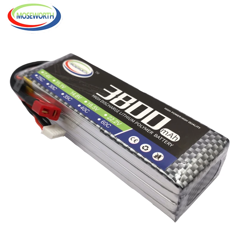 MOSEWORTH RC Lipo Батарея 4S 14 8 V 3800 мА/ч 60C для дистанционно управляемого Modlel летательный